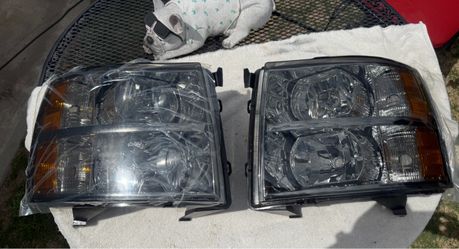 07-13 Chevy Silverado Smoke Amber Headlights