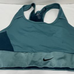 Nike Two-Tone Teal Racerback Sports Bra