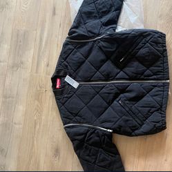 Supreme Zip-Off Sleeve Quilted Bomber Jacket