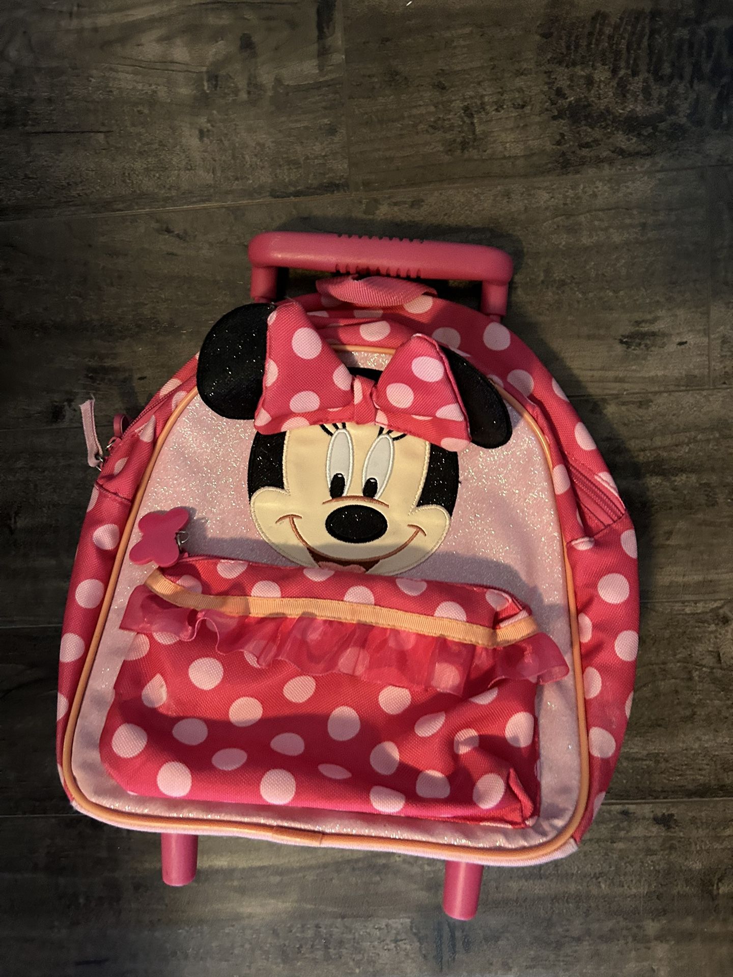 Minnie Mouse, rolling backpack and Bo-Peep backpack!