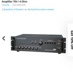 Turntable And Power Amplifier 