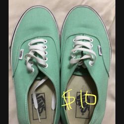 Vans Canvas Shoes Mint Green