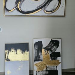 3 Abstract Canvas Wall Art