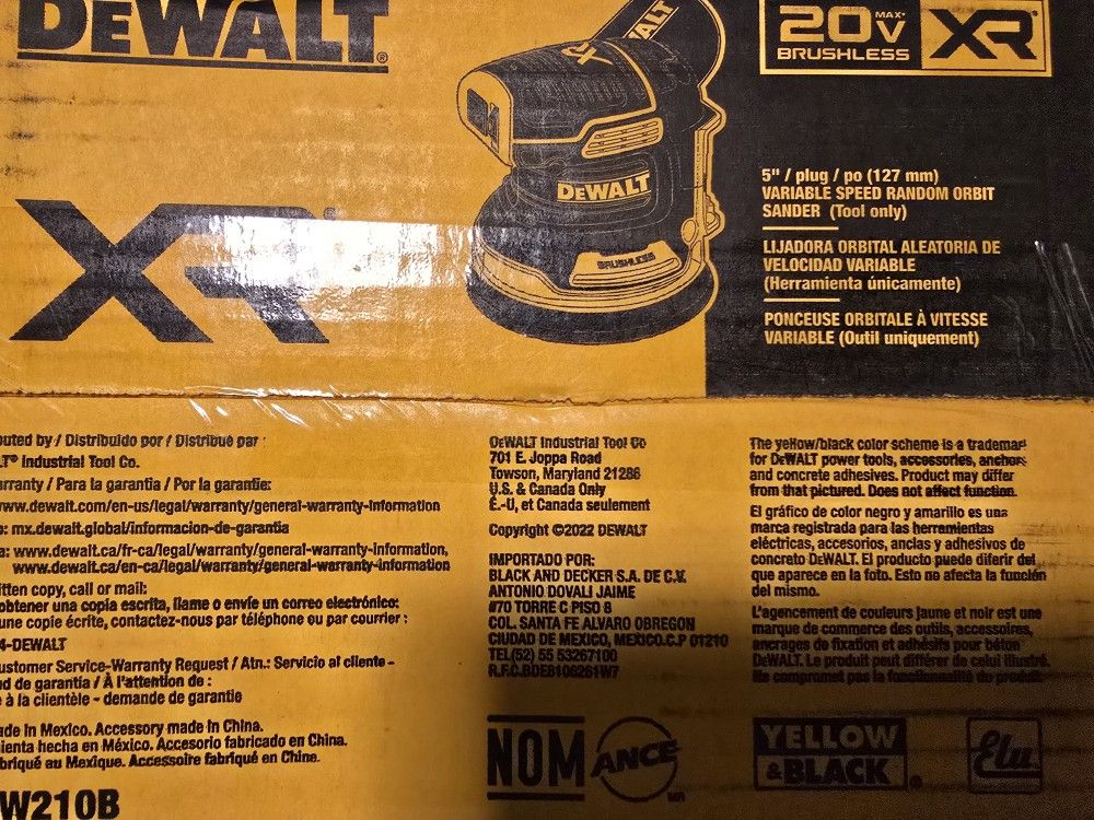 DEWALT
20V MAX XR Cordless
Brushless 5 in. Random Orbital
Sander (Tool Only)