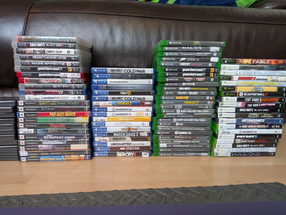 Game Cases (No Games Or Manuals)