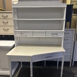 Vintage Rare Corner desk with Hutch 