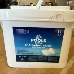 3" Swimming Pool Chlorine Tablets 5 Pounds