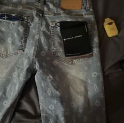 purple jeans