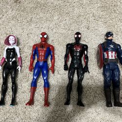 Spiderman. Captain America Figure Set 