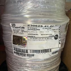 12awg Unshielded 2 Wire.  $200 Per Roll 