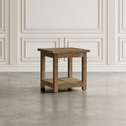 Reclamation Rustic Brown Square End Table