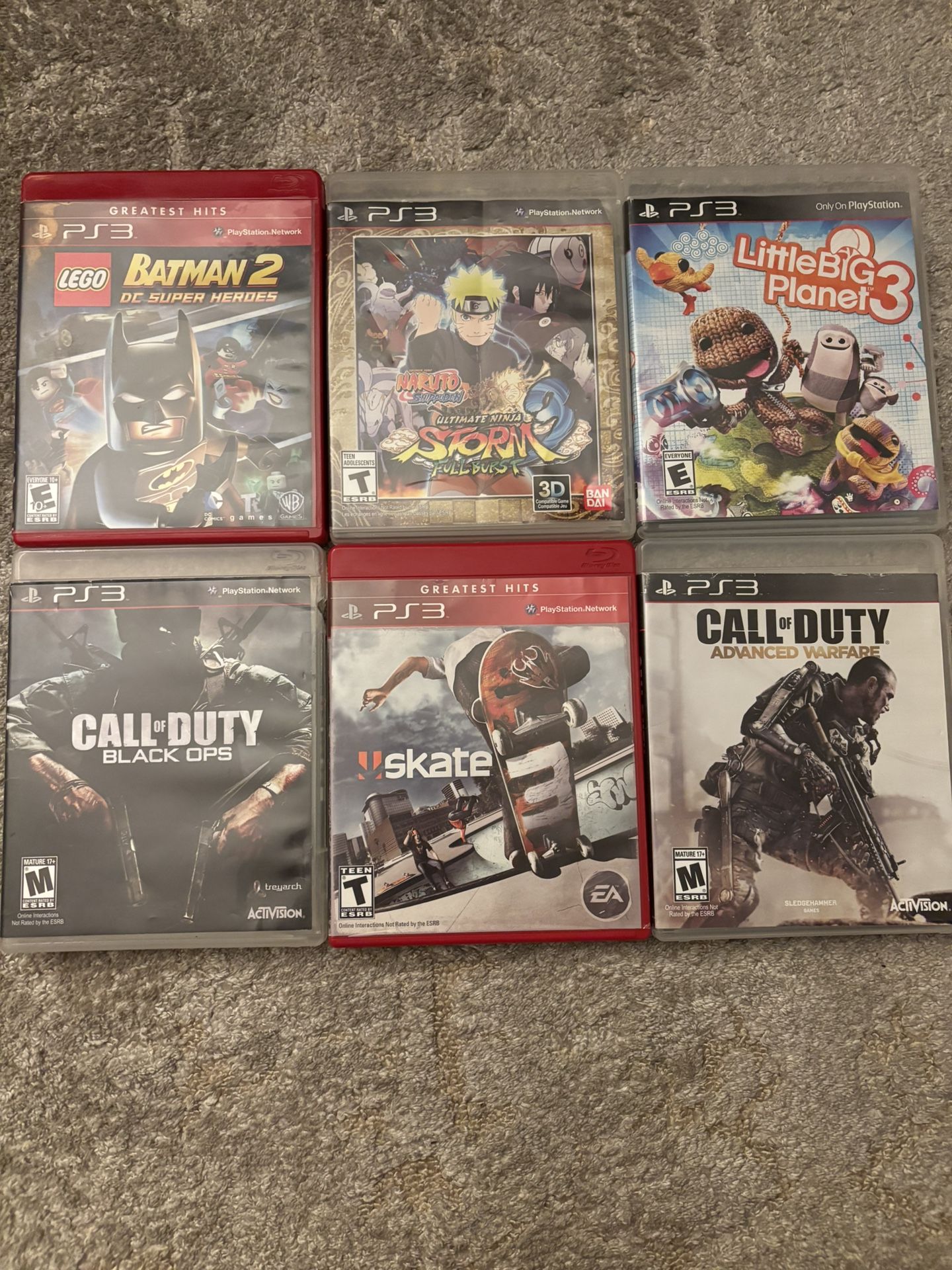 Lot of 18 PS3 Video Games