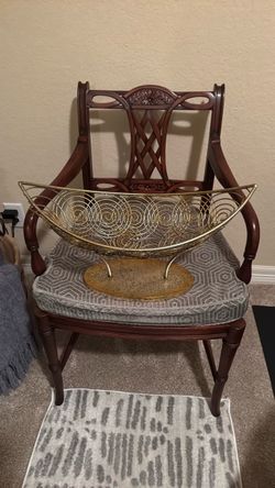 Gold Wire Decorative Bowl with Stand