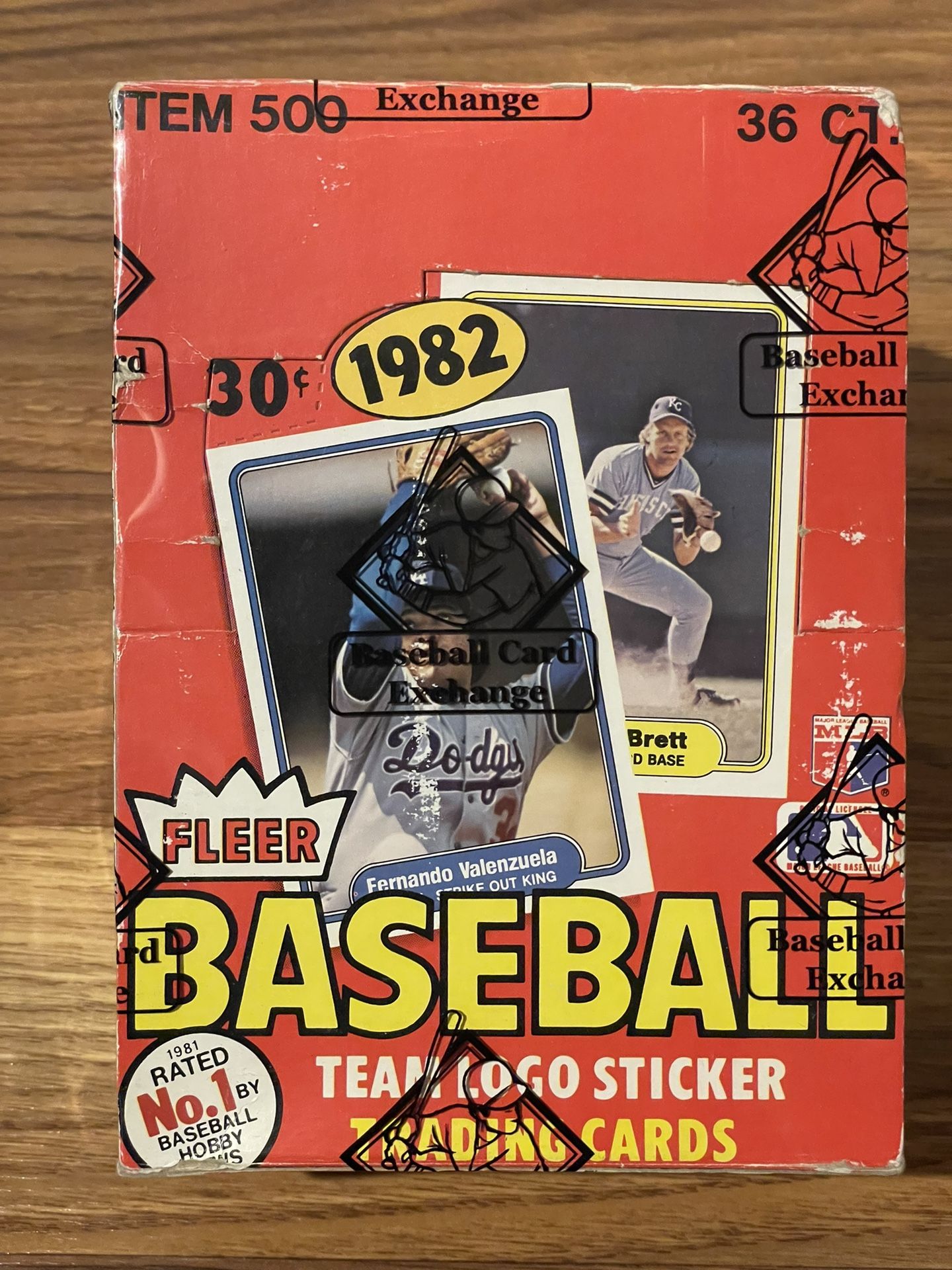 1982 Fleer wax box - BBCE authentic & sealed