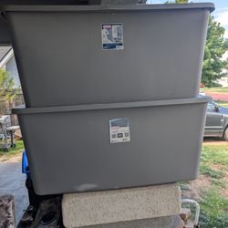 2 50 Gallon  Totes
