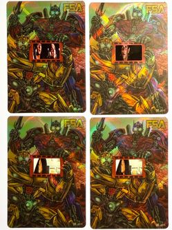 Transformers 35mm Authentic Film Cell FSA Megan Fox Shia LaBeouf Lot (4pcs)