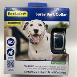 SPRAY BARK COLLAR RECHARGEABLE FOR DOGS OVER 8 LBS