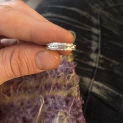 10 K White Gold Ring