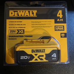 DeWalt 20v XR 4AH Battery DCB204