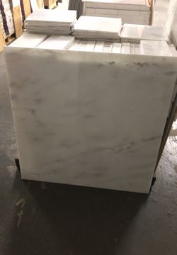 36” x36” white marble Tile