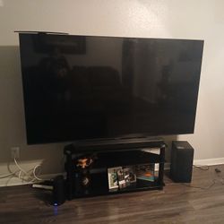 75 In And Black TV Stand