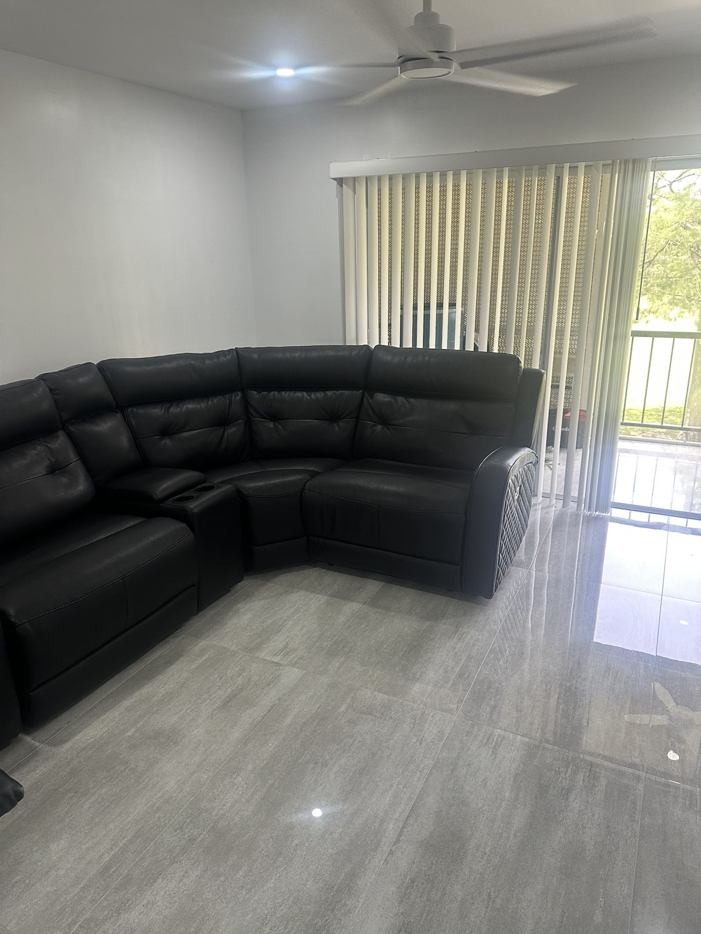 Black Leather Couch