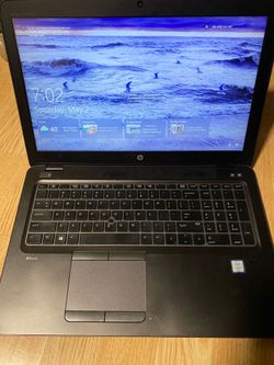 HP Z-Book 15.6” Laptop w/Charger i7, SSD, BANG & OLUFSEN Audio