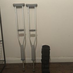 Aluminum Adjustable Crunches With Procare XcelTrax Air Tall Walker Boots