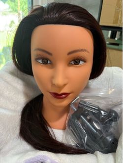 Mannequin Head Hair with clamp stand