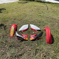 OEM Honda CRF 250R 07 Plastics - Front + Rear Fender, Shrouds, Side Panels