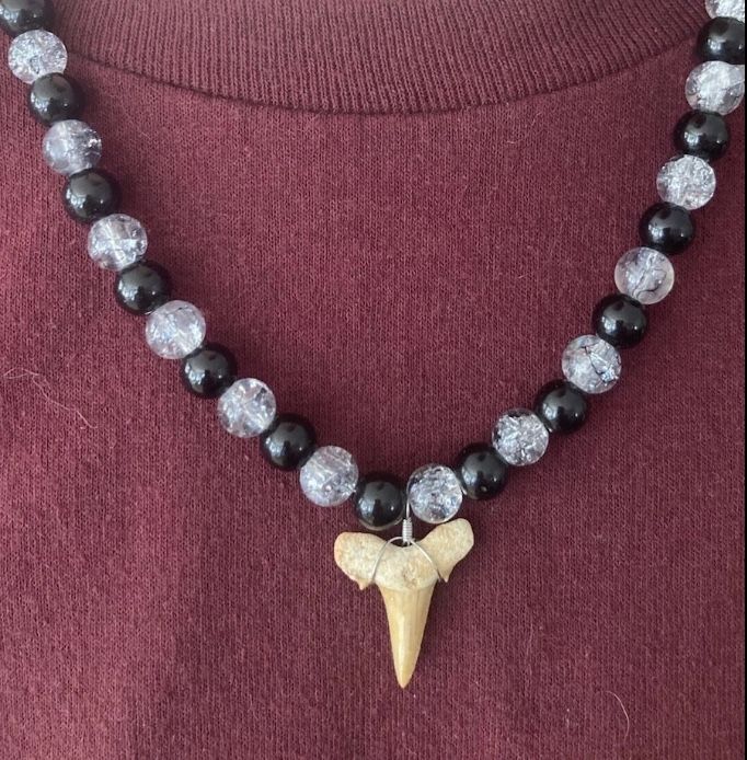 REAL SHARK TOOTH NECKLACE | 18 INCH NECKLACE | SURFER | OCEAN ENTHUSIAST