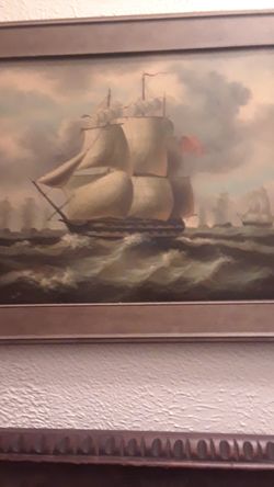 Painting by E Ponthier