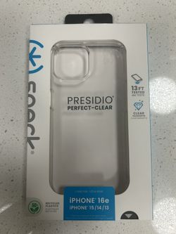 Speck Apple iPhone 16e/iPhone 15/iPhone 14/iPhone 13 Presidio Perfect Clear Case