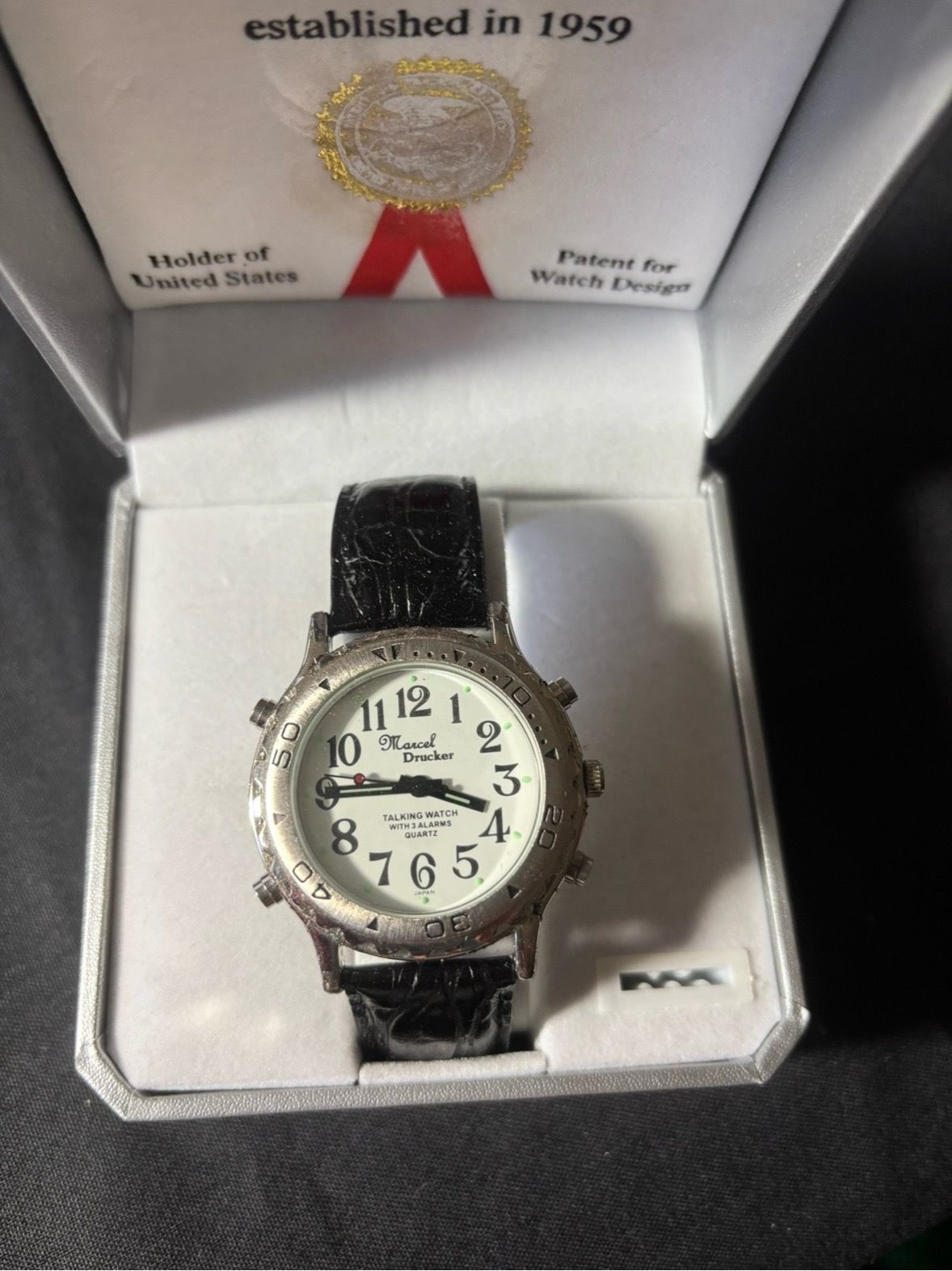 Marcel Drucker Men’s Talking Wrist Watch
