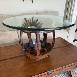 Vintage Asian Drum Stool, Coffee / Bistro Table