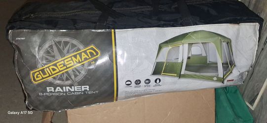 Like New, Barely used Guidesman Rainer 8-Person Cabin Tent.