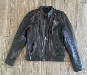 Harley Davidson, leather jacket, ladies small