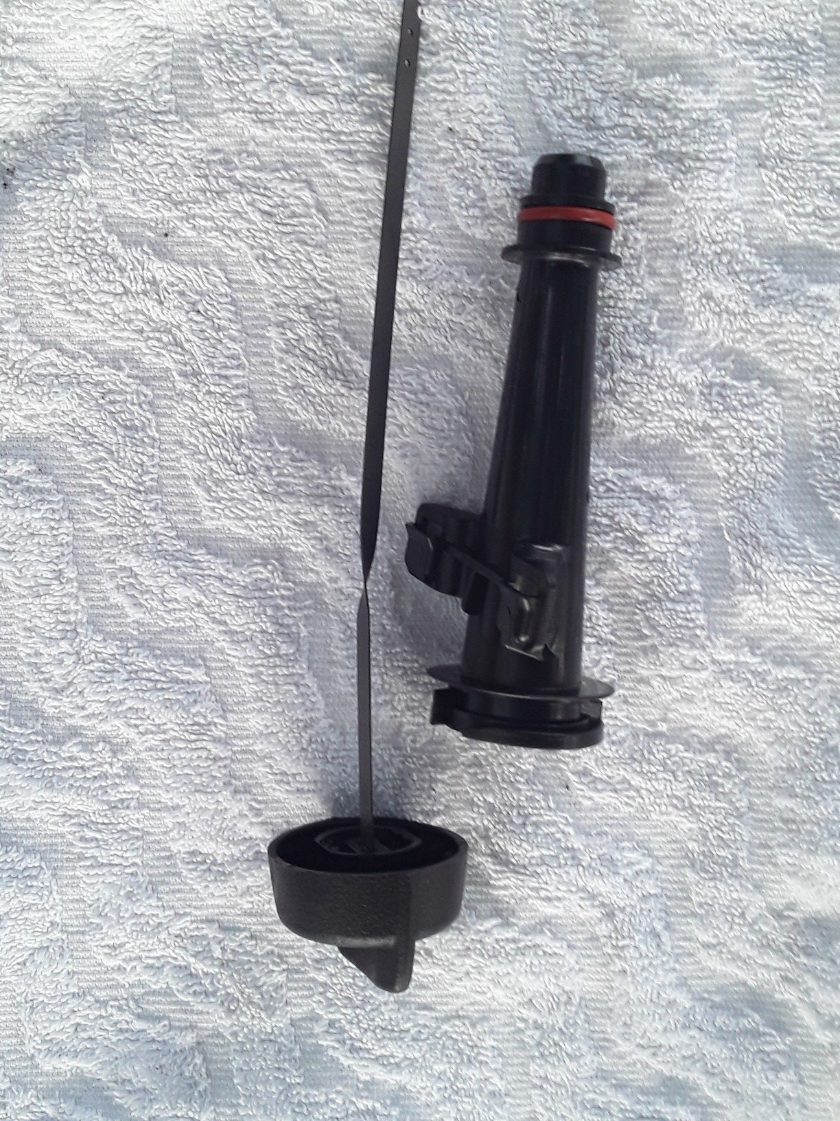 Briggs and Stratton 550ex Lawn Mower Oil Dipstick with Housing and Gaskets