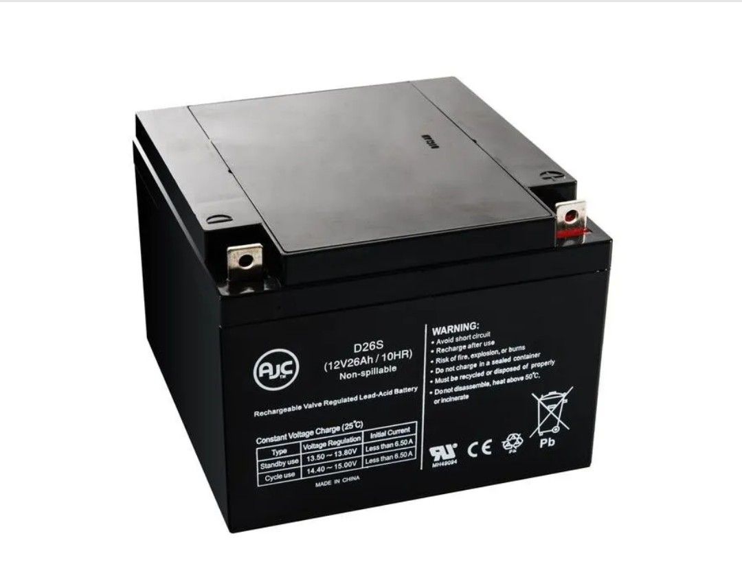 C&D Dynasty MaxRate UPS12-100MR 12V 26Ah UPS Replacement Battery