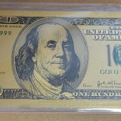 24k Gold Foil 100$ BILL 