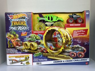 Hot Wheels Monster Truck Power Masher Charge And Chase Challenge