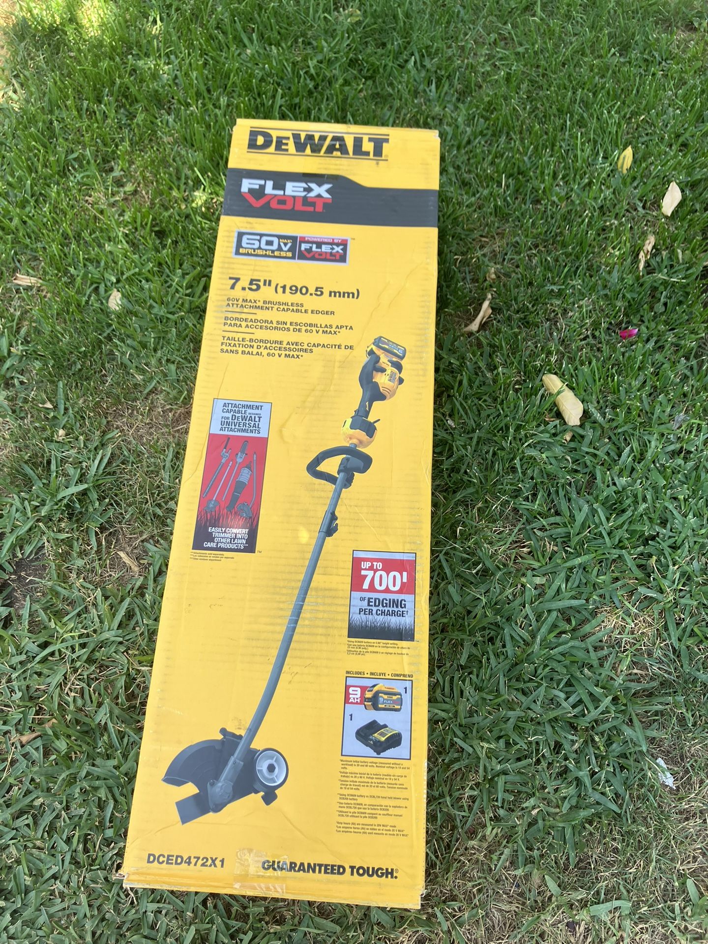 DEWALT 60V 7-1/2 in. Brushless Attachment Capable Edger - Tool Only