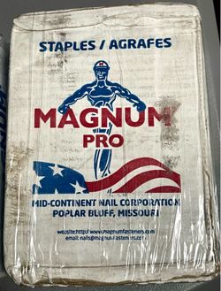 Magnum Pro- 7/16” Crown x 1 1/2” Leg Galvanized Staples