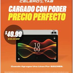 •Celero5G Tab only 💲49.99