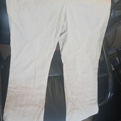 Women'sTan Pin Strip Dress Pants