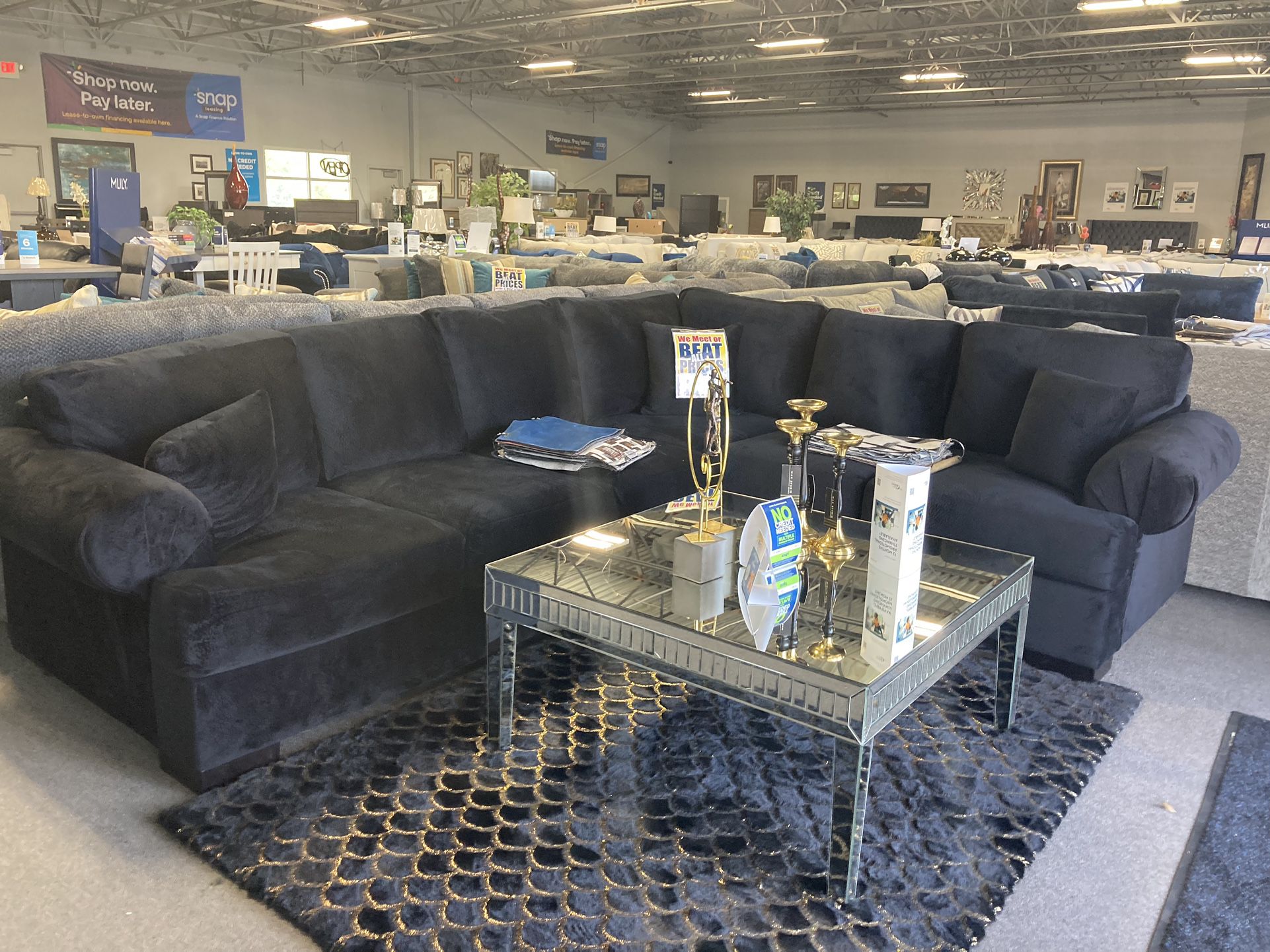 MEMORIAL DAY STARTS NOW💜❗️black customizable sectional 🖤✨ $1,899