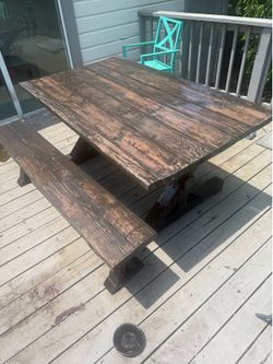 Farm Table & Bench