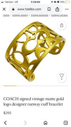 Coach Cuff Bracelet