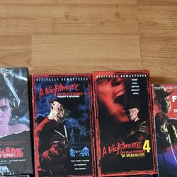 Nightmare On Elm Street VHS Lot 