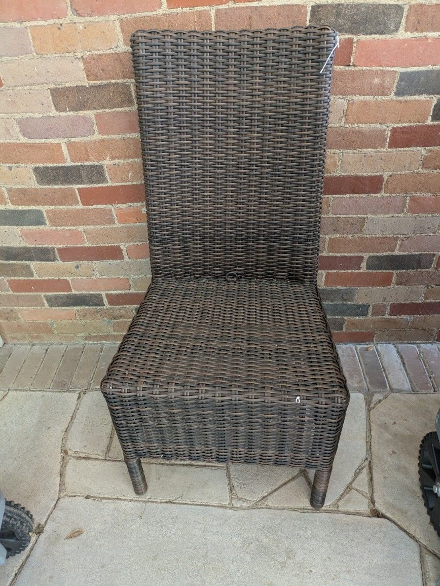 High Back Wicker (Style) Chair